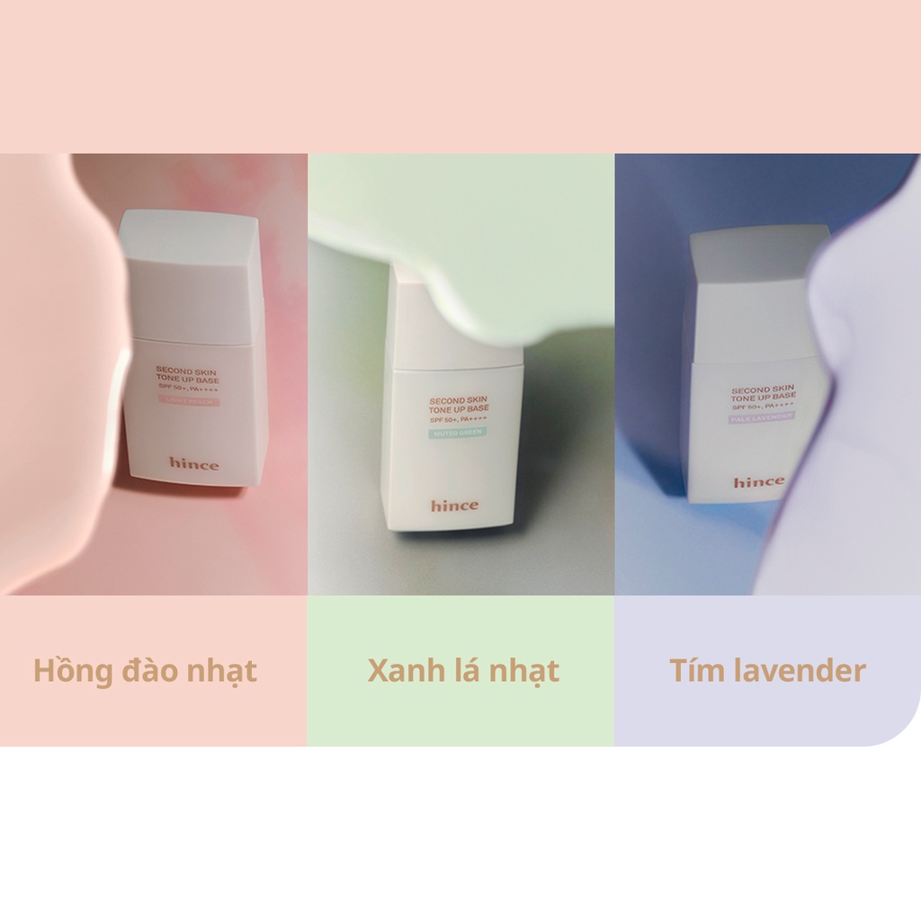 Mô tả Kem Lót Nâng Tông Thuần Chay hince Second Skin Tone Up Base 35Ml - 4