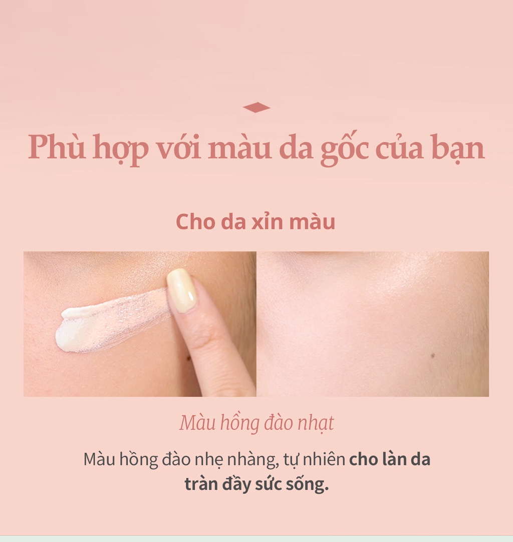 Mô tả Kem Lót Nâng Tông Thuần Chay hince Second Skin Tone Up Base 35Ml - 6