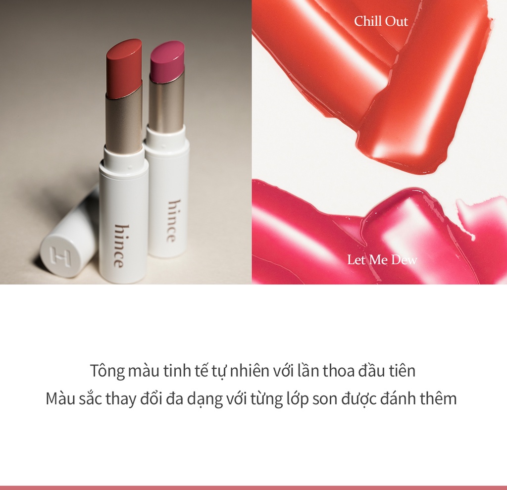 Mô tả Son Dưỡng Có Màu hince Mood Enhancer Lip Glow - 5