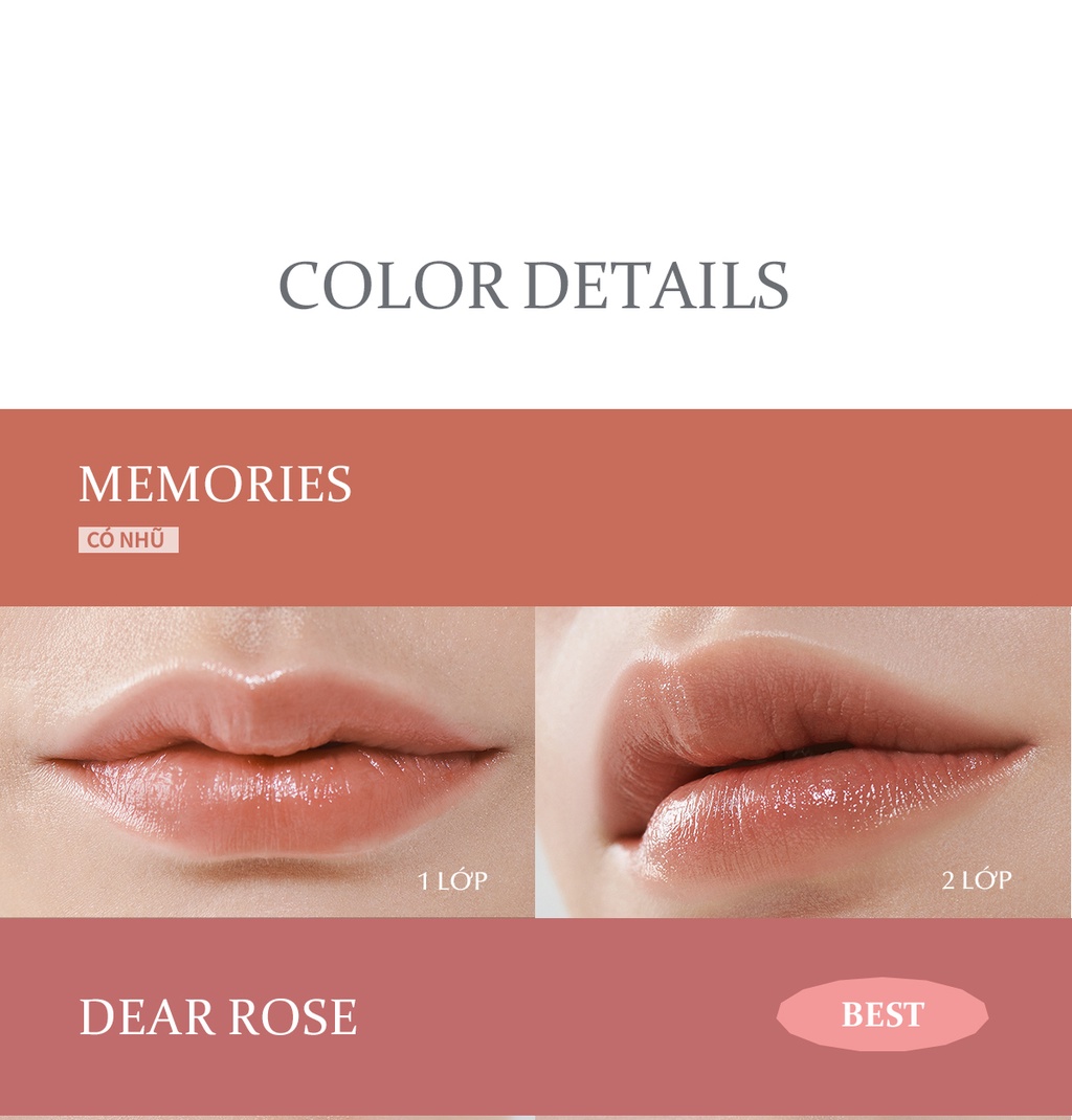 Mô tả Son Dưỡng Có Màu hince Mood Enhancer Lip Glow - 7