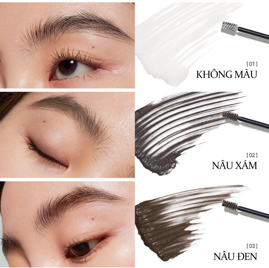 Mô tả Gel Định Hình Chân Mày Có Màu hince Signature Brow Shaper 4Ml - 10
