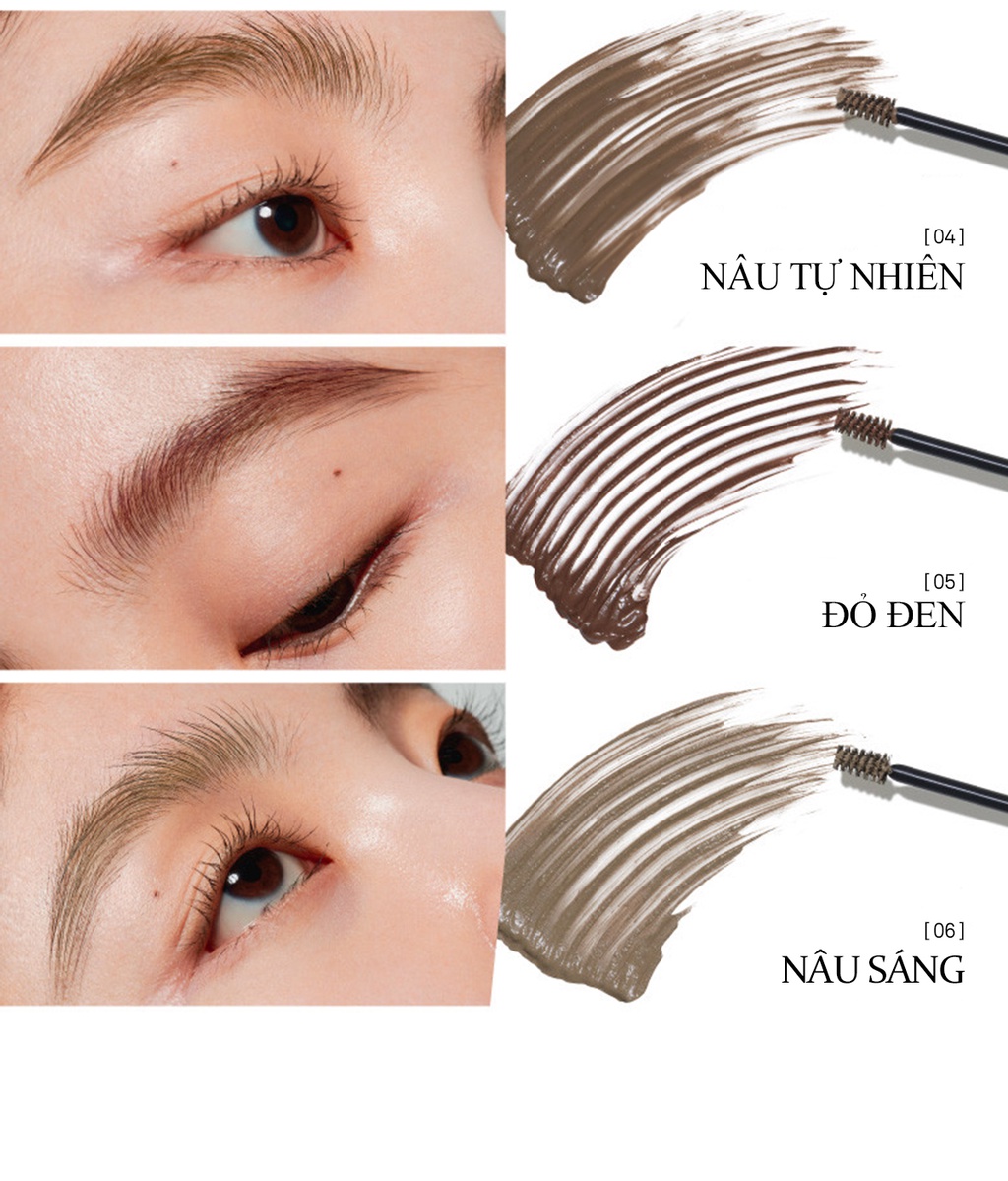 Mô tả Gel Định Hình Chân Mày Có Màu hince Signature Brow Shaper 4Ml - 11