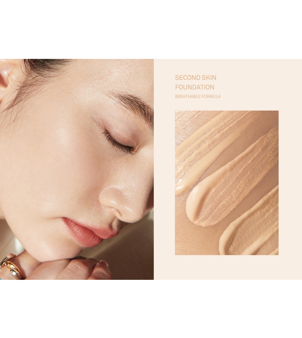 Mô tả Kem Nền Che Phủ Hoàn Hảo SPF30 PA++ hince Second Skin Foundation 40Ml - 4