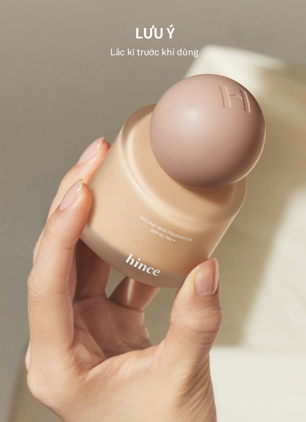 Mô tả Kem Nền Che Phủ Hoàn Hảo SPF30 PA++ hince Second Skin Foundation 40Ml - 12
