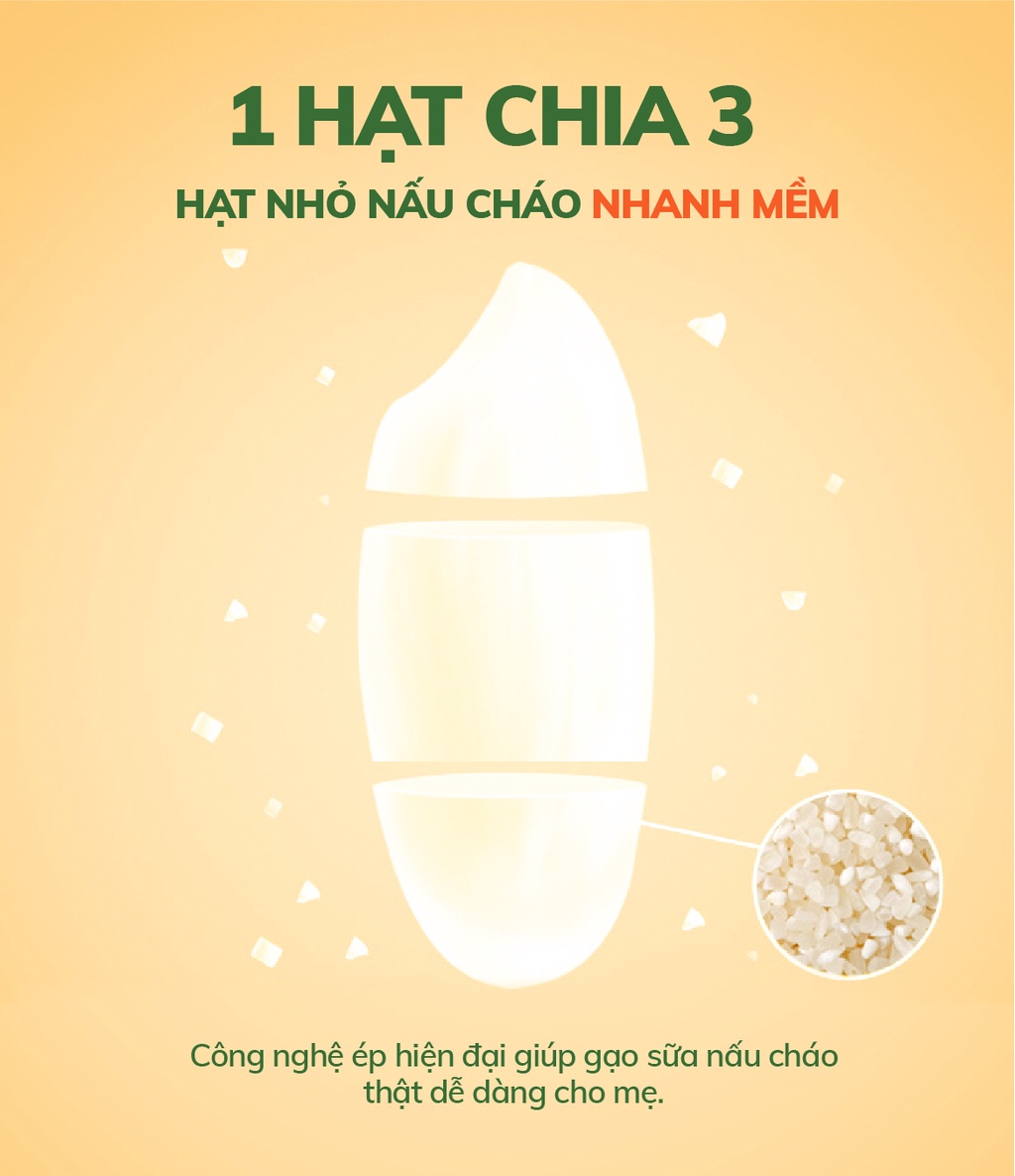 Mô tả Combo 3 hũ gạo sữa hữu cơ Mămmy nấu cháo cho bé ăn dặm, hũ 140gr - 4
