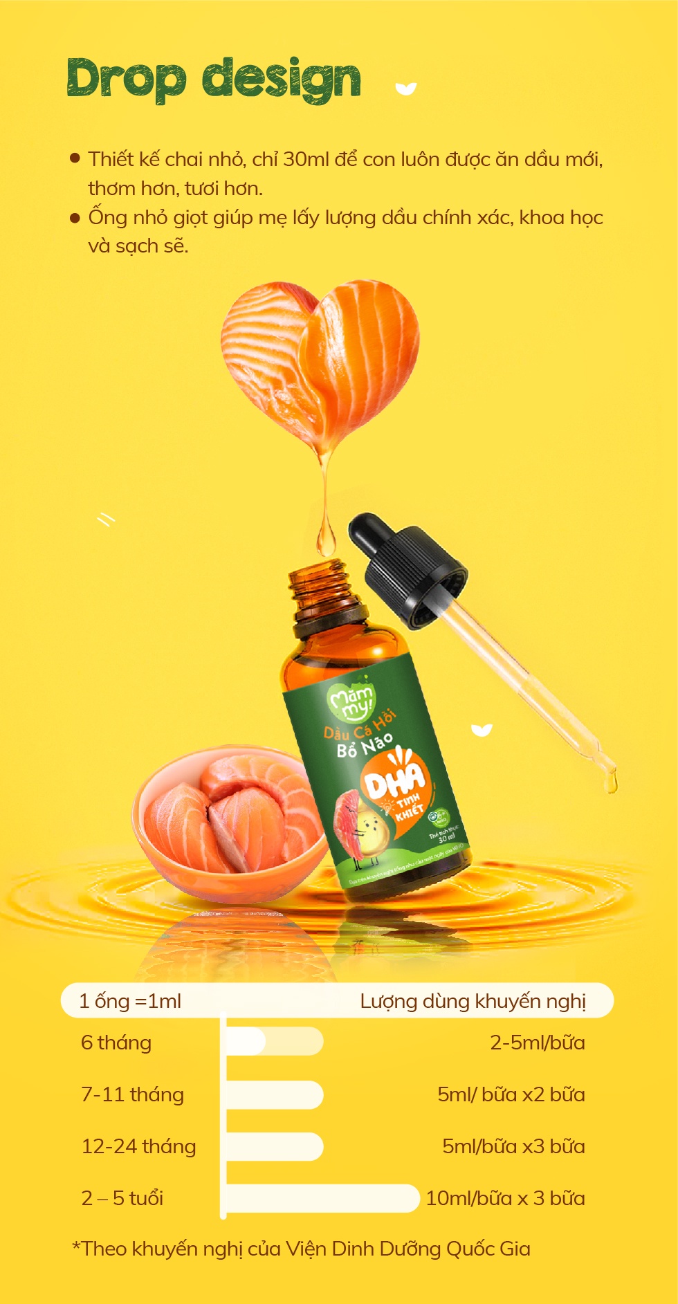 Mô tả Combo 3 dầu ăn dặm bổ não Mămmy 30ml gồm dầu Olive, cá hồi, hạt lanh bổ não cho bé 6 tháng tuổi - 6