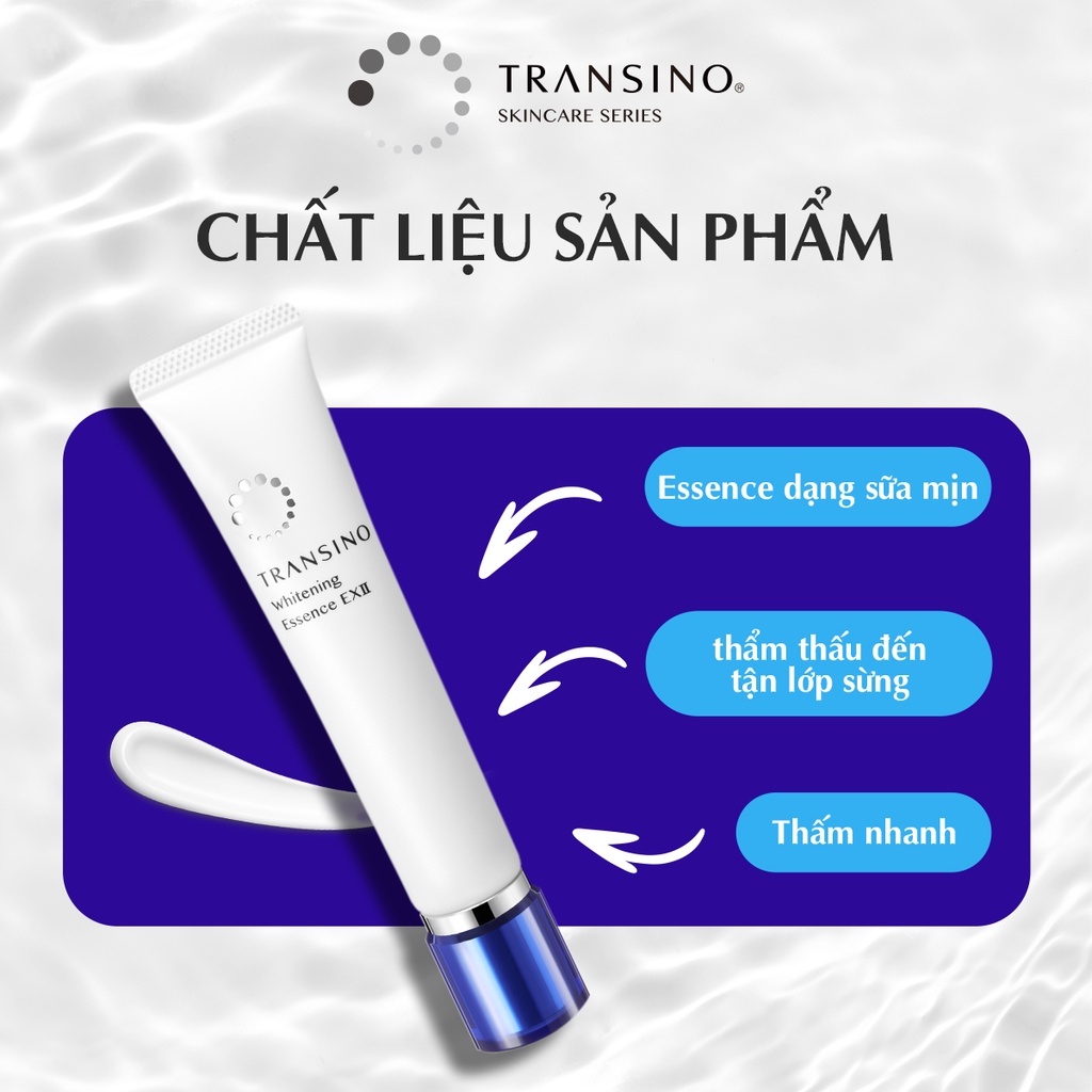 Mô tả Combo 2 Dưỡng Trắng, Mờ Thâm TRANSINO Melano Essence 50 - Clear Lotion - 2