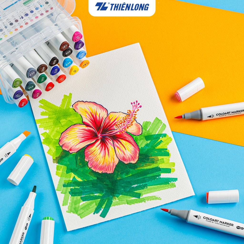 Bút lông màu mỹ thuật 12/24/36/48 màu Art Marker Thiên Long Colokit ...