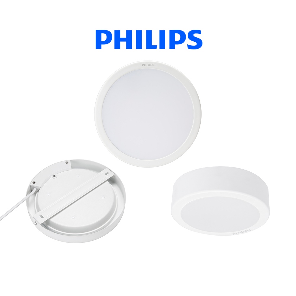 Đèn ốp trần, ốp nổi LED PHILIPS tròn lắp nổi DN027C - Công suất (9W ...