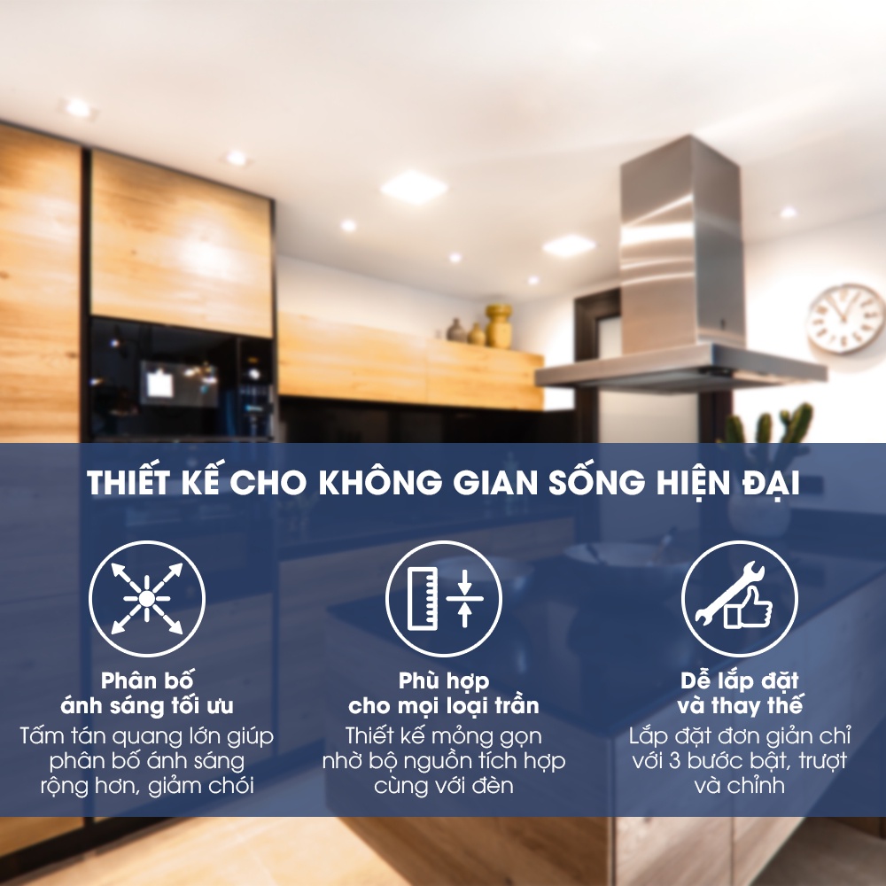 Mô tả Bộ đèn âm trần Philips LED DN027B G3 - 6W, 9W, 12W, 15W, 19W (3000K/ 4000K/ 6500K) - 4