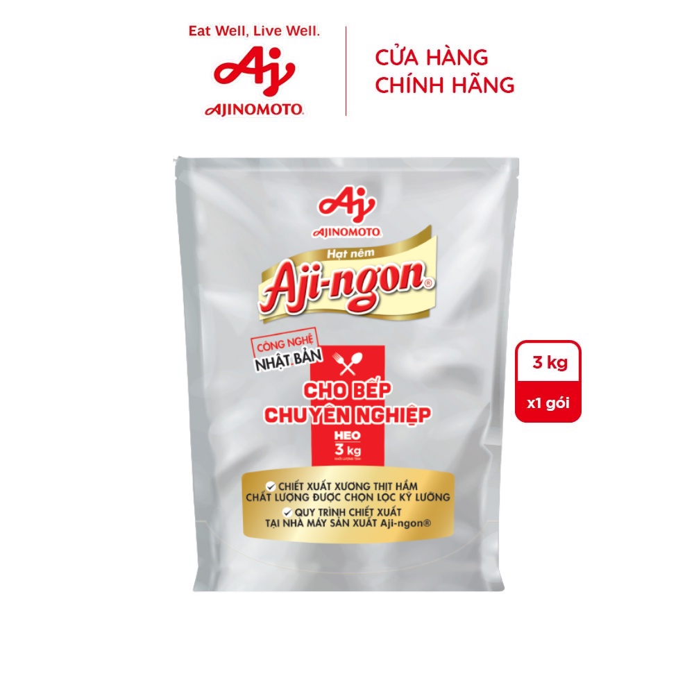 Mô tả Gói Hạt Nêm Aji-ngon® Heo 3kg/Gói - 1