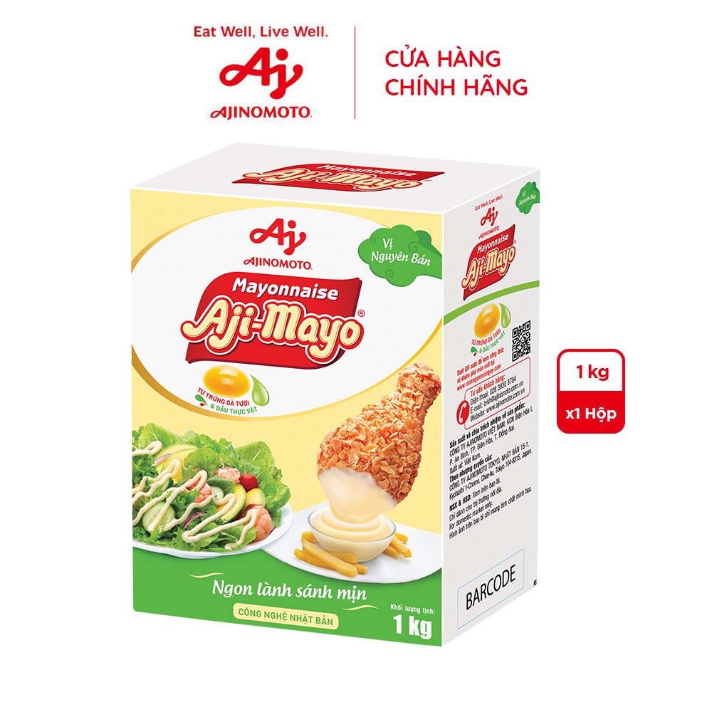 Mô tả Xốt Mayonnaise Aji-mayo® Vị Nguyên Bản 1kg/Hộp - 1