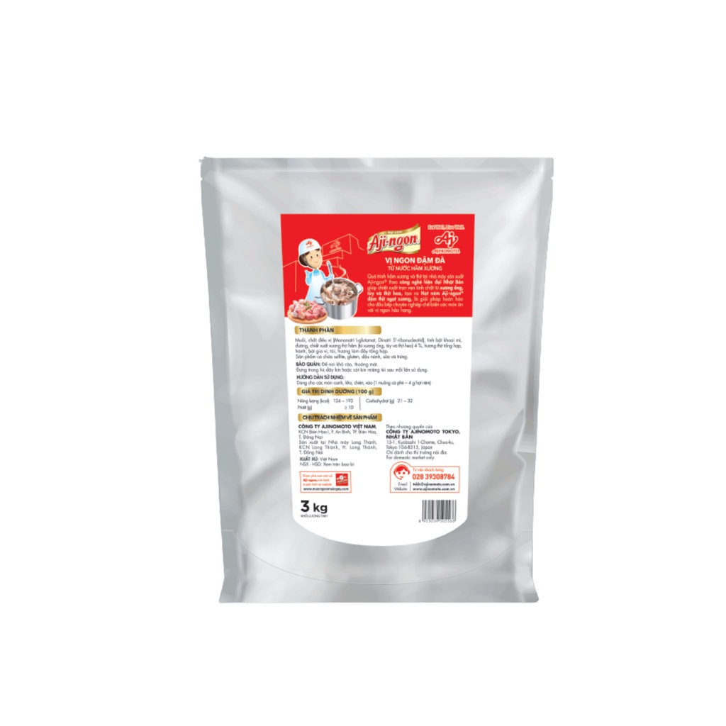 Mô tả Gói Hạt Nêm Aji-ngon® Heo 3kg/Gói - 2