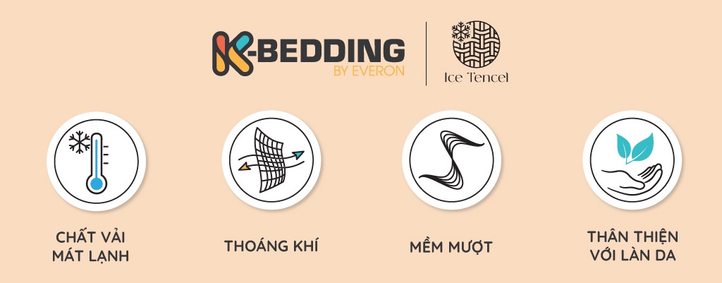 Mô tả Chăn hè K-Bedding By Everon KNTS & KNSS chất vải Ice Soft mềm mát, thoáng khí, kháng khuẩn (200x220cm) - 1