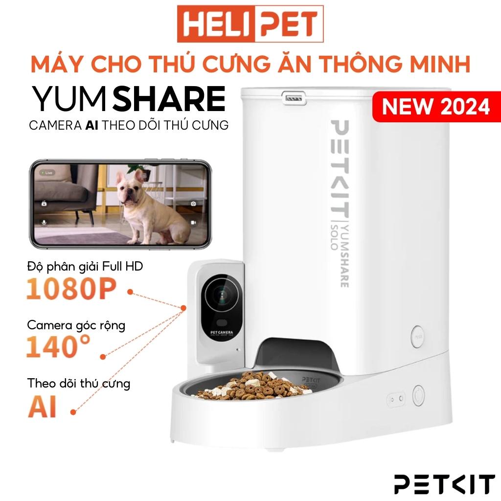 Mô tả [BH 12 Tháng] Máy Ăn, Máy Nhả Hạt Cho Chó Mèo Có Camera PETKIT Element Fresh Solo Dung Tích 3 Lít - HeLiPet - 1