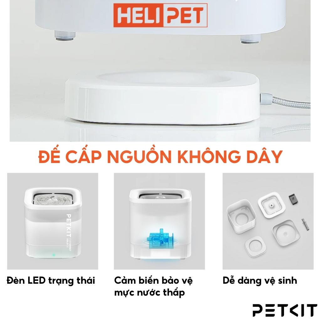 Mô tả Máy Lọc Nước Cho Chó Mèo Bơm Không Dây PETKIT Solo SE - HeLiPet - 2