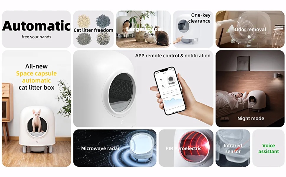 Mô tả COMBO 2 Cục Khử Mùi Máy Dọn Vệ Sinh Cho Mèo Petree x HeLiPet Chính Hãng - 3