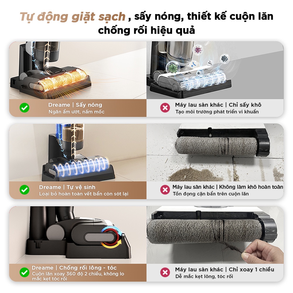 Mô tả Máy Lau Sàn Hút Bụi Không Dây Cầm Tay Dreame H12 Pro - Bản quốc tế - BH 24 tháng - 2