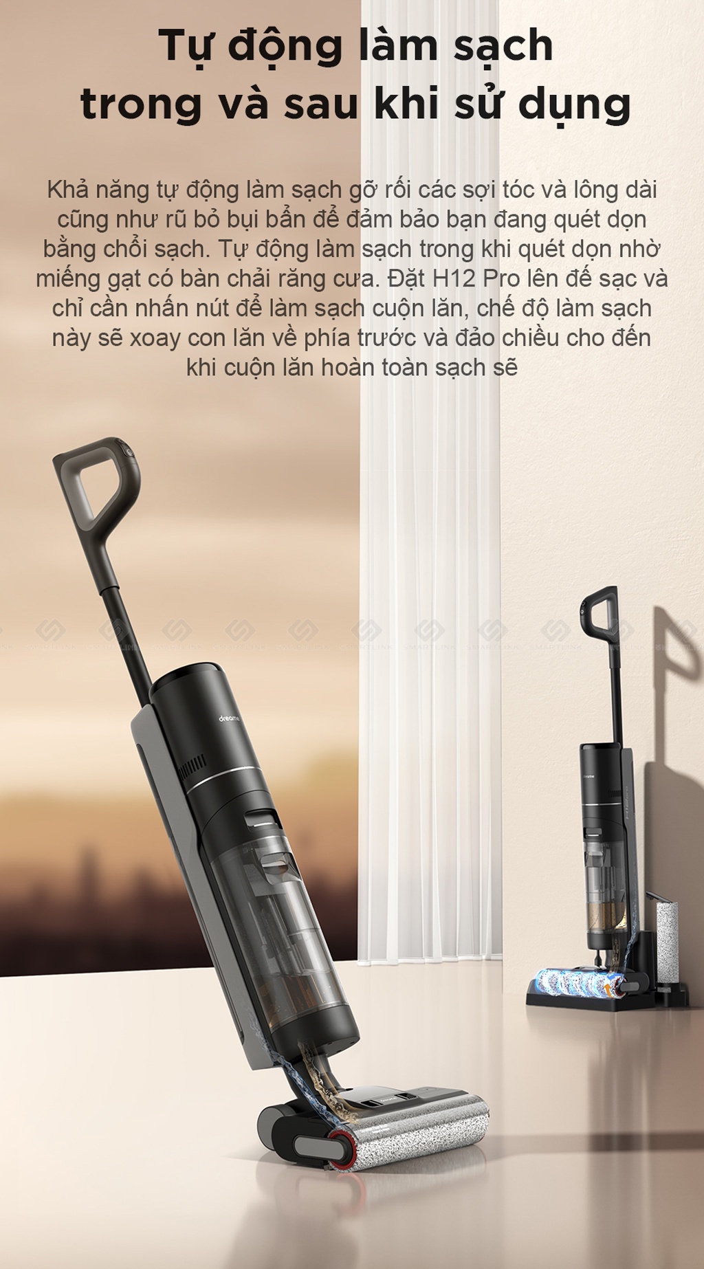 Mô tả Máy Lau Sàn Hút Bụi Không Dây Cầm Tay Dreame H12 Pro - Bản quốc tế - BH 24 tháng - 9