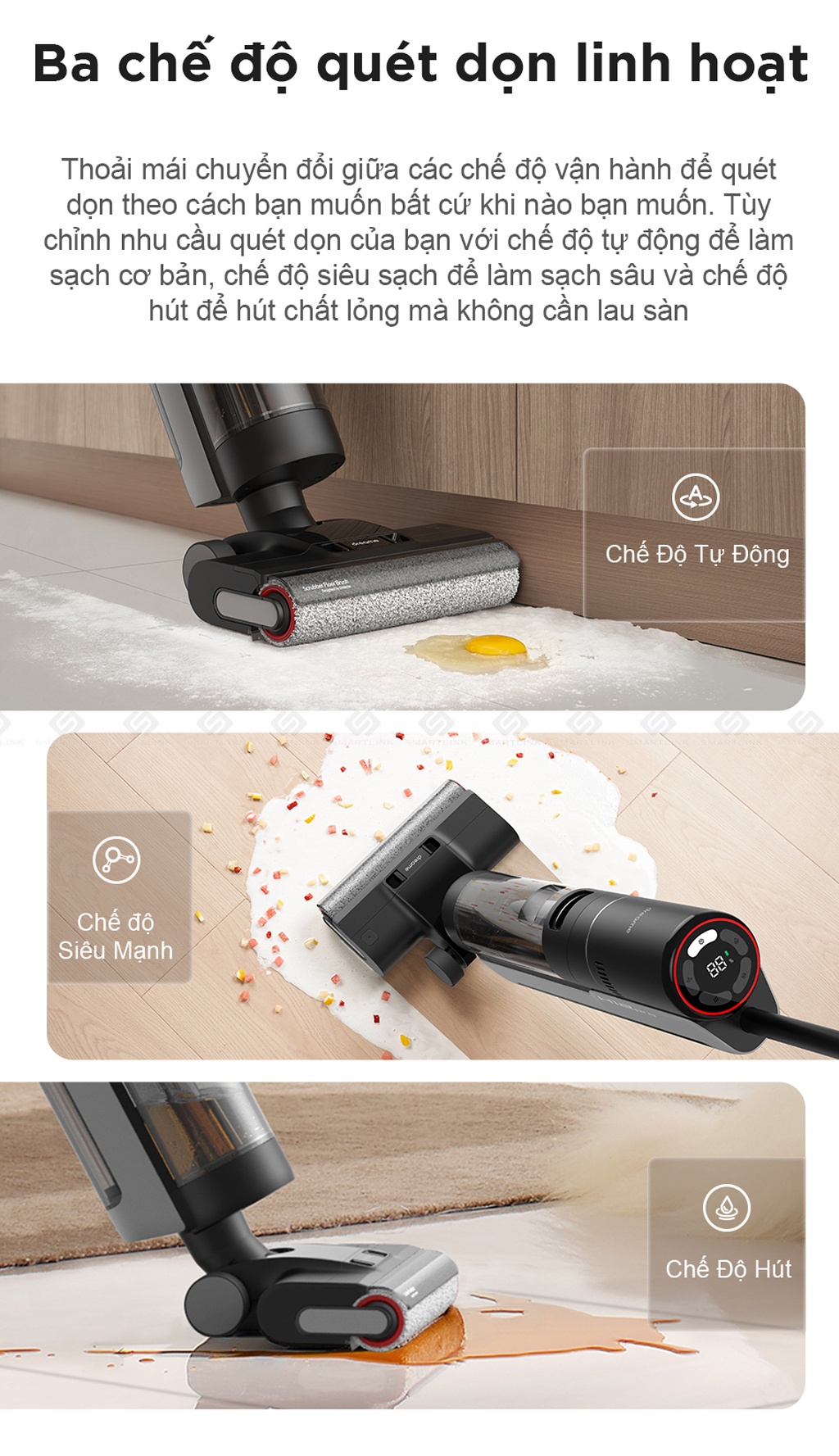 Mô tả Máy Lau Sàn Hút Bụi Không Dây Cầm Tay Dreame H12 Pro - Bản quốc tế - BH 24 tháng - 11