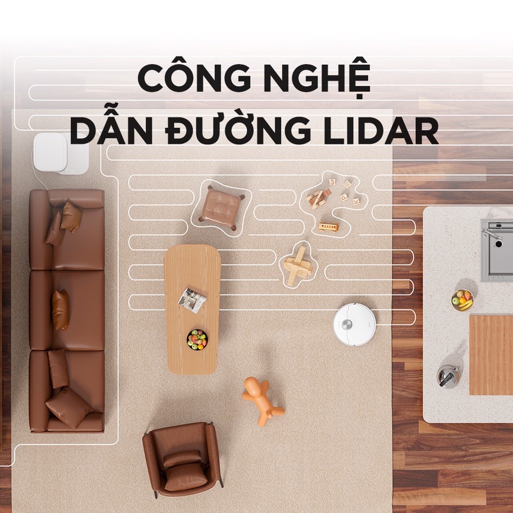 Mô tả Robot lau sàn hút bụi tự làm sạch Dreame Bot L10 Ultra/ L10s Ultra Gen 2/ D20 Ultra - Bản quốc tế - BH 24 tháng - 3