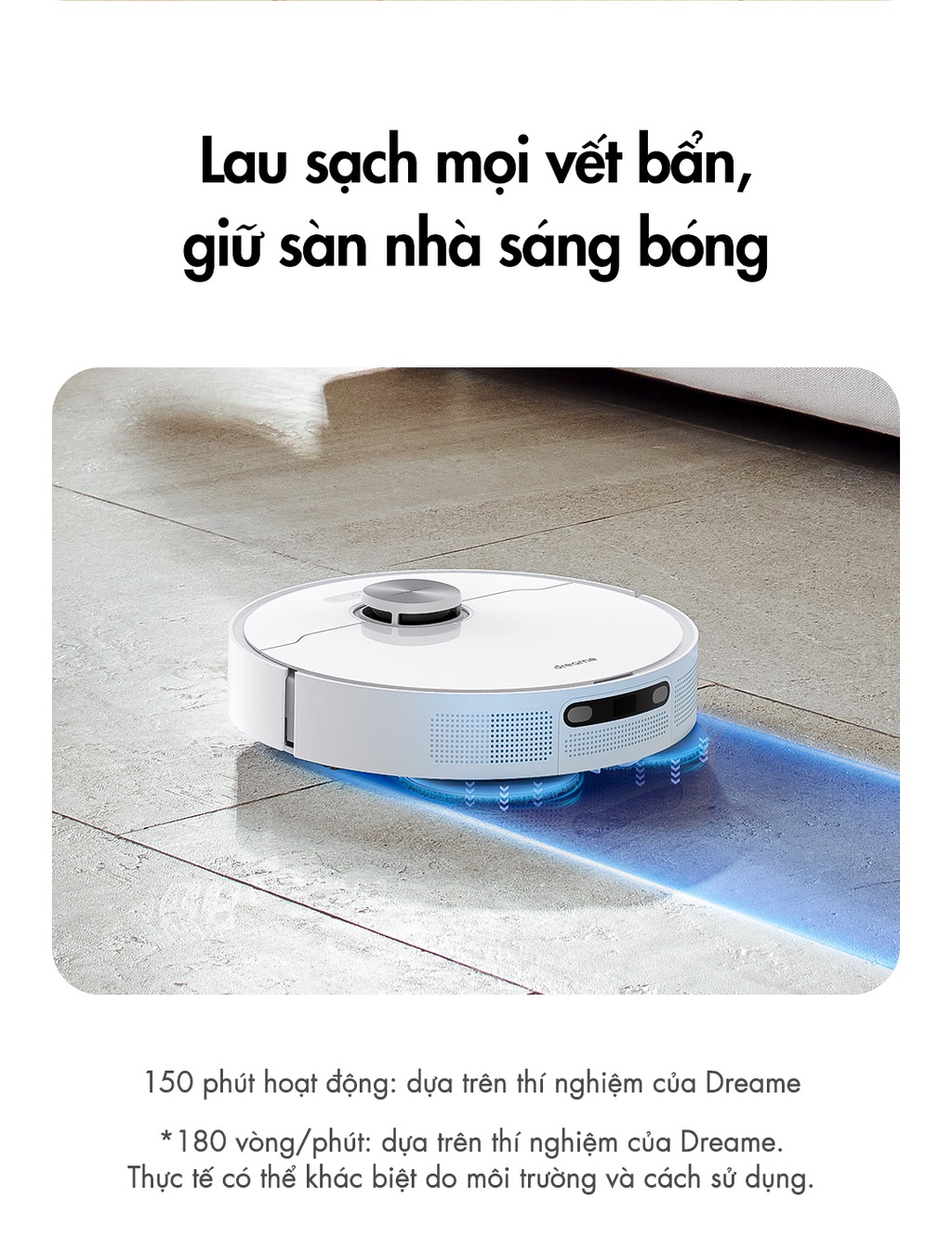 Hệ thống giẻ lau xoay kép Dreame L10 Prime