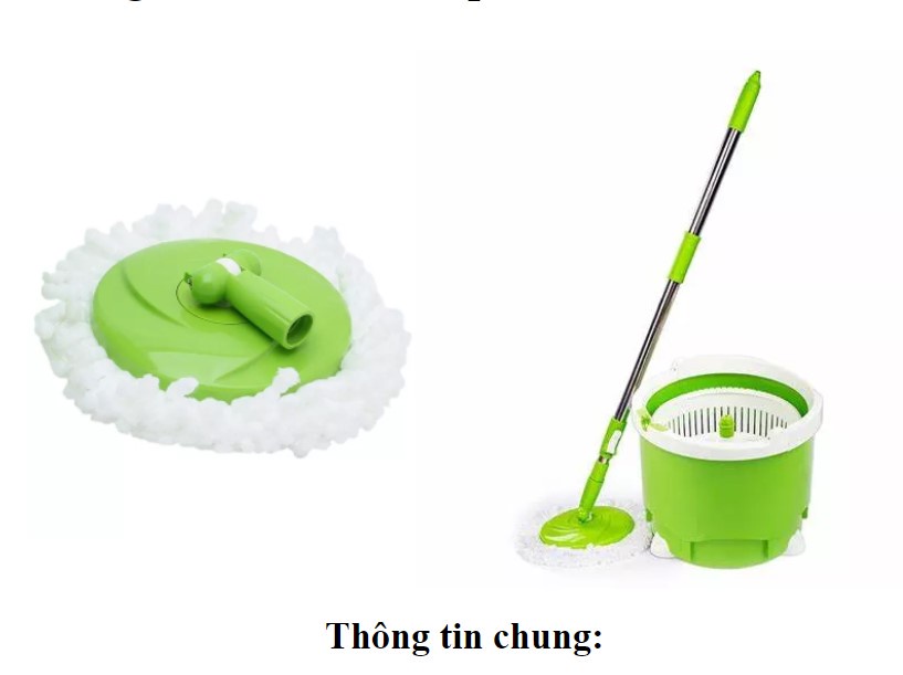 Mô tả Bông lau thay thế Bộ cây lau nhà 360 độ 3M™ Scotch-Brite™, thấm hút nước tốt, 32.5x32.5cm - 1