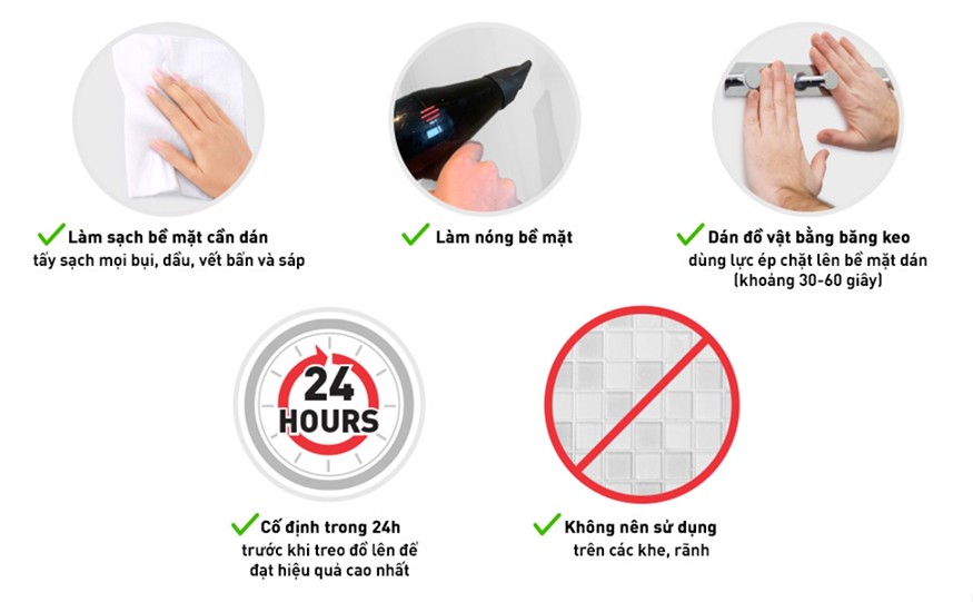Cách sử dụng băng keo 3M Scotch Extreme