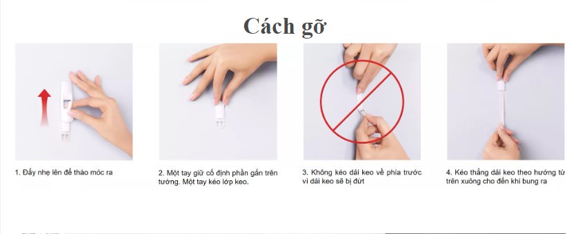 Mô tả Móc dán tường Jumbo 3M™ Command™, 17004ANZ, độ bền cao, bám cực chắc, chịu lực 3.4kg, vỉ 1 cái, Dùng sắp xếp nhà cửa - 7