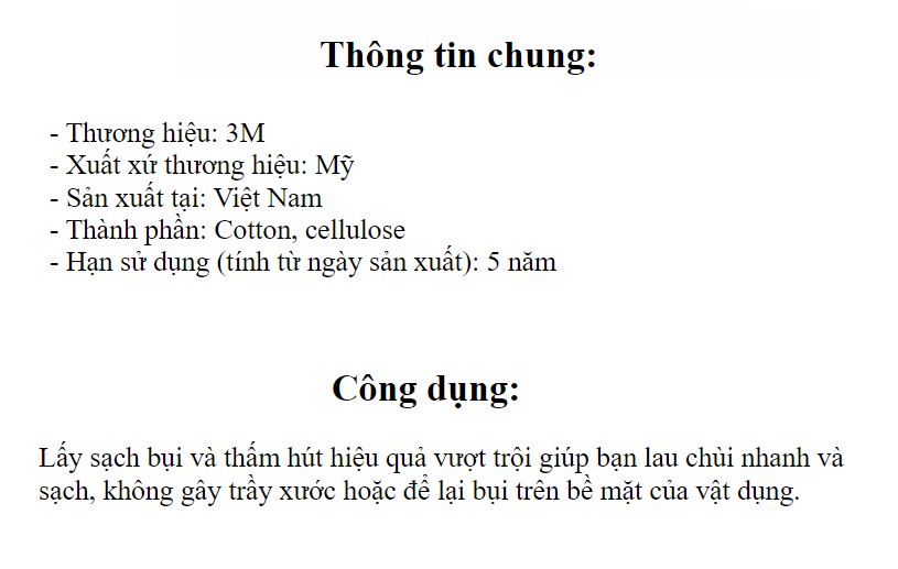 Mô tả Combo 3 Khăn lau đa năng 20x18cm 3M™ Scotch-Brite®, không để lại bụi, tự phân hủy 100% - 2