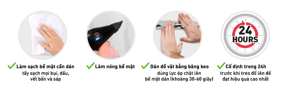 Mô tả Băng keo hai mặt 3M™ Scotch®, siêu dính, độ bền cao, dính tốt trên bề mặt được sơn, 1 cuộn, Dùng trong nhà và ngoài trời - 8