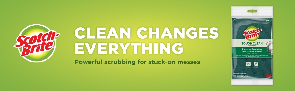 Mô tả Cước rửa chén siêu sạch 3M™ Scotch-Brite®, sợi cước chất lượng cao, gói 5 miếng, 150x100mm - 1