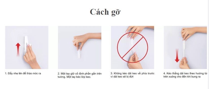 Mô tả Móc dán tường chịu lực 2.2kg 3M™ Command™, 17003, độ bền cao, bám cực chắc, chịu lực 2.2kg, vỉ 1 cái - 7