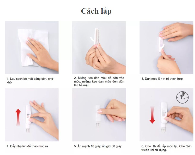 Mô tả Móc dán tường đầu kim loại chịu lực 225g 3M™ Command™, 17067, đầu kim loại, bám cực chắc, chịu lực 225g, vỉ 3 cái - 5