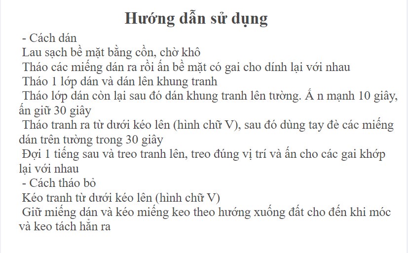 Mô tả Bộ 8 Miếng dán treo tranh 3M™ Command™, 17206, độ bền cao, bám cực chắc, tải trọng 5.4kg, Dùng treo tranh - 5