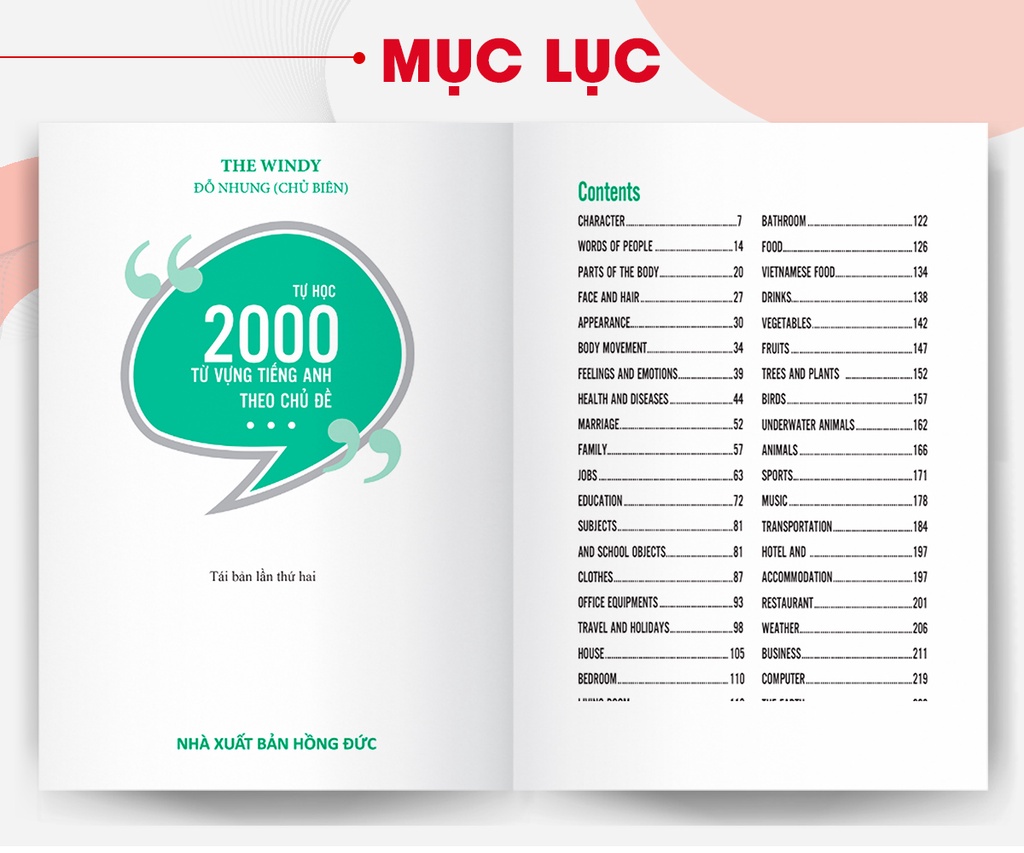 Mô tả Tự Học 2000 Từ Vựng Tiếng Anh Theo Chủ Đề Phiên Bản Khổ Nhỏ Dành Cho Người Học Căn Bản - Sách Học Kèm App Online Newbook - 3