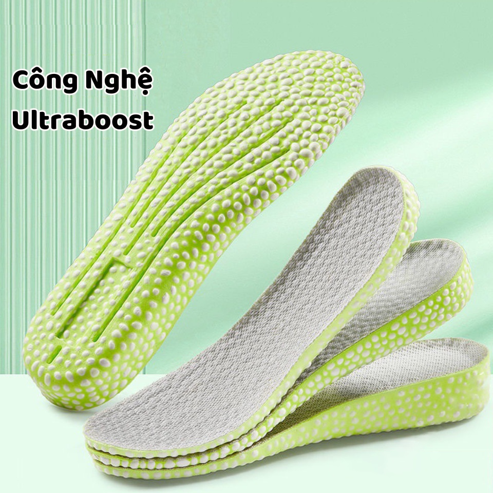 Mô tả Lót Giày Cao Su Non Tăng Chiều Cao Ultraboost MINSU M7019 Miếng Độn Đế Nâng Chiều Cao cho Giày Thể Thao Nam Nữ, Da Lộn - 3