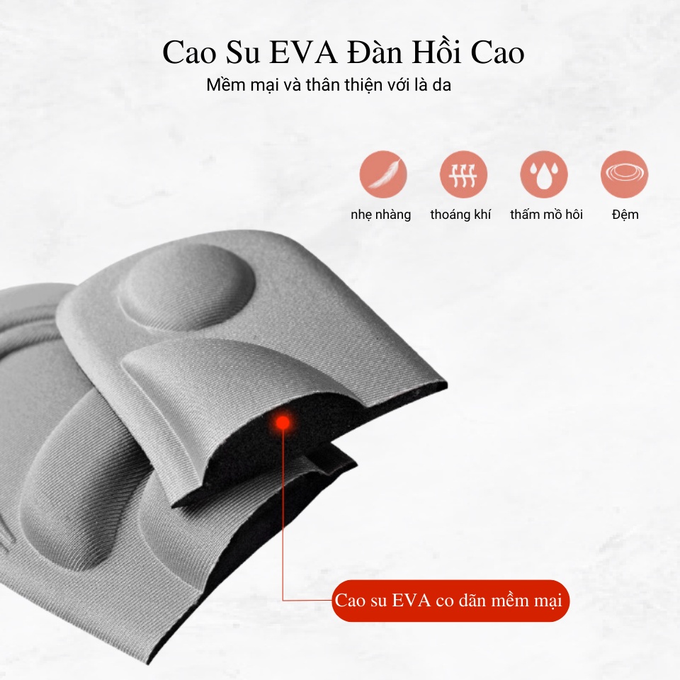 Mô tả Lót Giày Thể Thao Sneaker Bảo Vệ Chân Nam Nữ 4D MINSU M2312 Cao Su EVA Thấm Hút, Khửi Mùi Hôi Chân, Miếng Đệm Cực Êm - 6