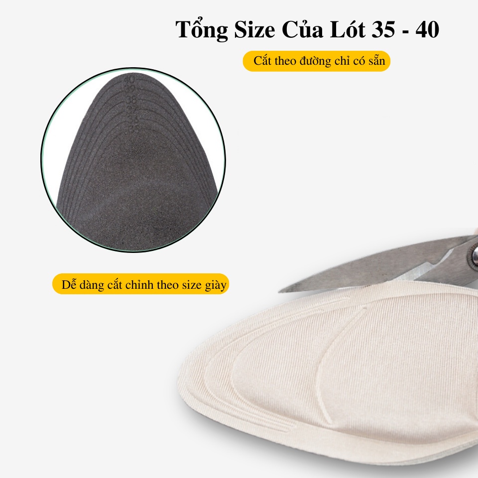 Mô tả Lót Giày Nữ 7D MINSU M2301 Bảo Vệ  Êm Chân, Chống Trầy Thốn Gót, Chống Rộng, Rớt Gót Cho Giày Cao Gót, Búp Bê - 9