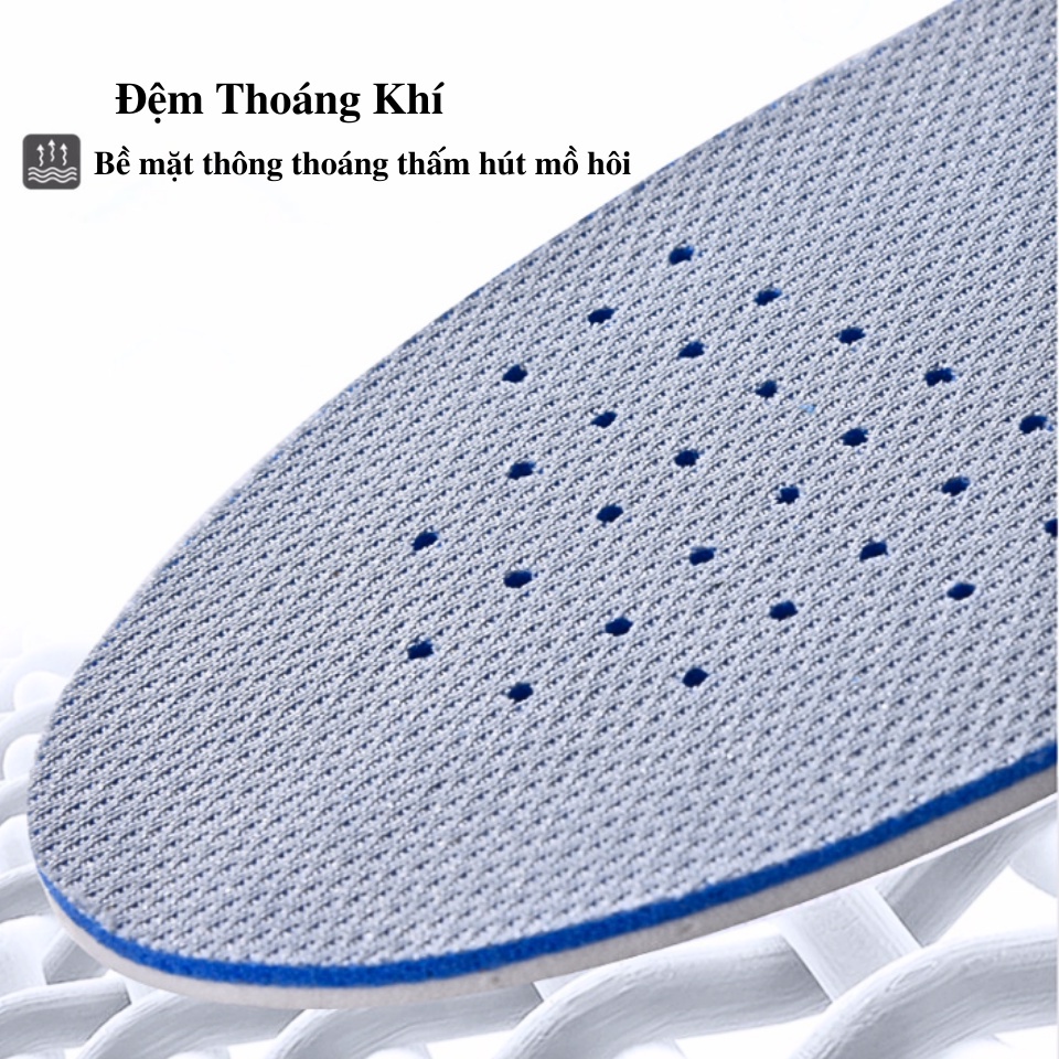 Mô tả Lót Giày Thể Thao Sneaker Độn Đế Tăng Chiều Cao Nam Nữ MINSU M5501 Đệm Nâng Cao Chân Khử Mùi Thoáng Khí Chống Hôi Chân - 4