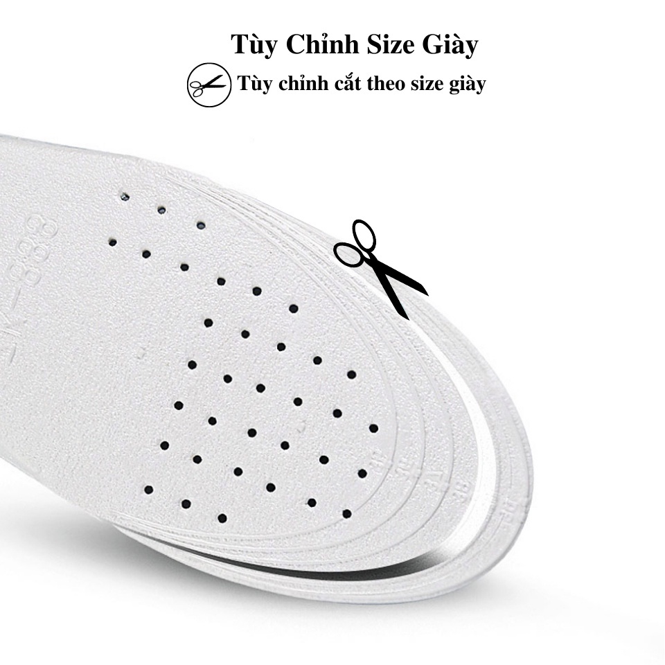 Mô tả Lót Giày Thể Thao Sneaker Độn Đế Tăng Chiều Cao Nam Nữ MINSU M5501 Đệm Nâng Cao Chân Khử Mùi Thoáng Khí Chống Hôi Chân - 9