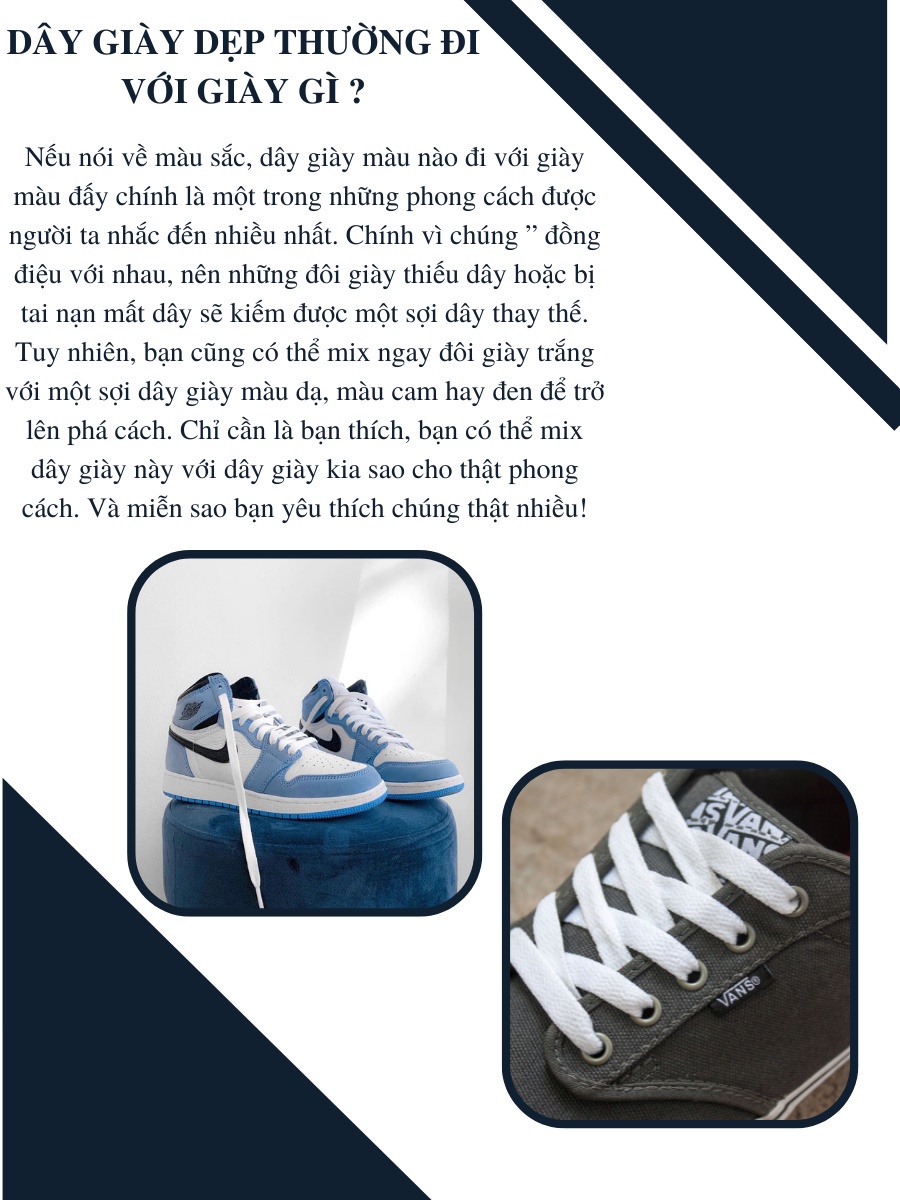 Mô tả Dây Giày Thể Thao Sneaker Dẹp Chính Hãng MINSU M0202 120cm Đủ Màu Siêu Bền Lựa Chọn ShoeLaces Dẹt Cho Phụ Kiện Giày - 6