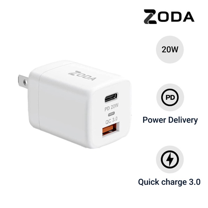 Mô tả Củ sạc nhanh 20W Zoda - Phân phối ĐỘC QUYỀN - 3