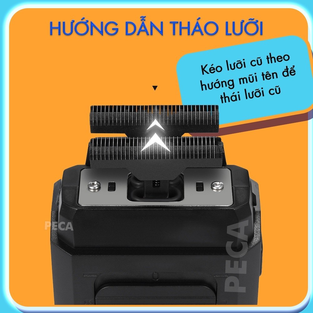 Mô tả Lưỡi máy cạo râu thay thế cho các dòng cạo râu Kemei KM-1102, KM-1102H, dễ tháo lắp - 7