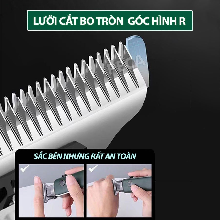 Mô tả Tông đơ chấn viền cao cấp Kemei KM-5098 thiết kế độc đáo kết hợp cạo đầu, khắc tóc, fade trắng chân tóc- Hàng chính hãng - 5
