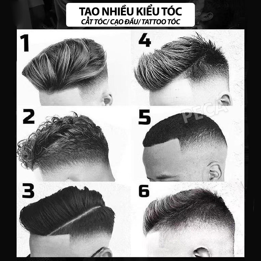 Mô tả Tông đơ chấn viền cao cấp Kemei KM-5098 thiết kế độc đáo kết hợp cạo đầu, khắc tóc, fade trắng chân tóc- Hàng chính hãng - 6