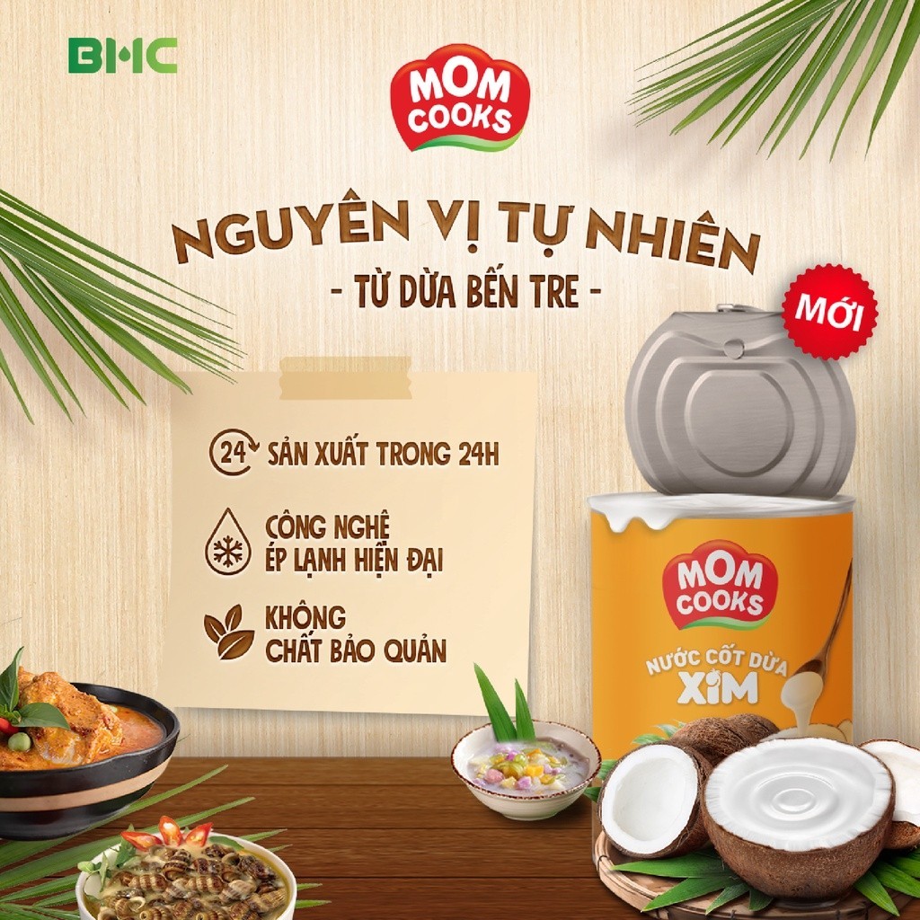 Mô tả Nước Cốt Dừa Mom Cooks 400ml/lon - 3