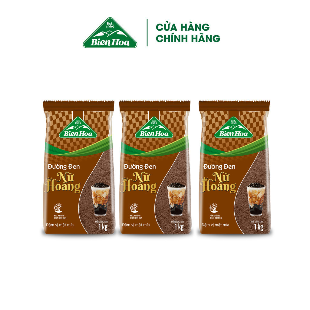 Mô tả Combo 3 Túi Đường đen nữ hoàng Biên Hòa 1kg/túi - 2