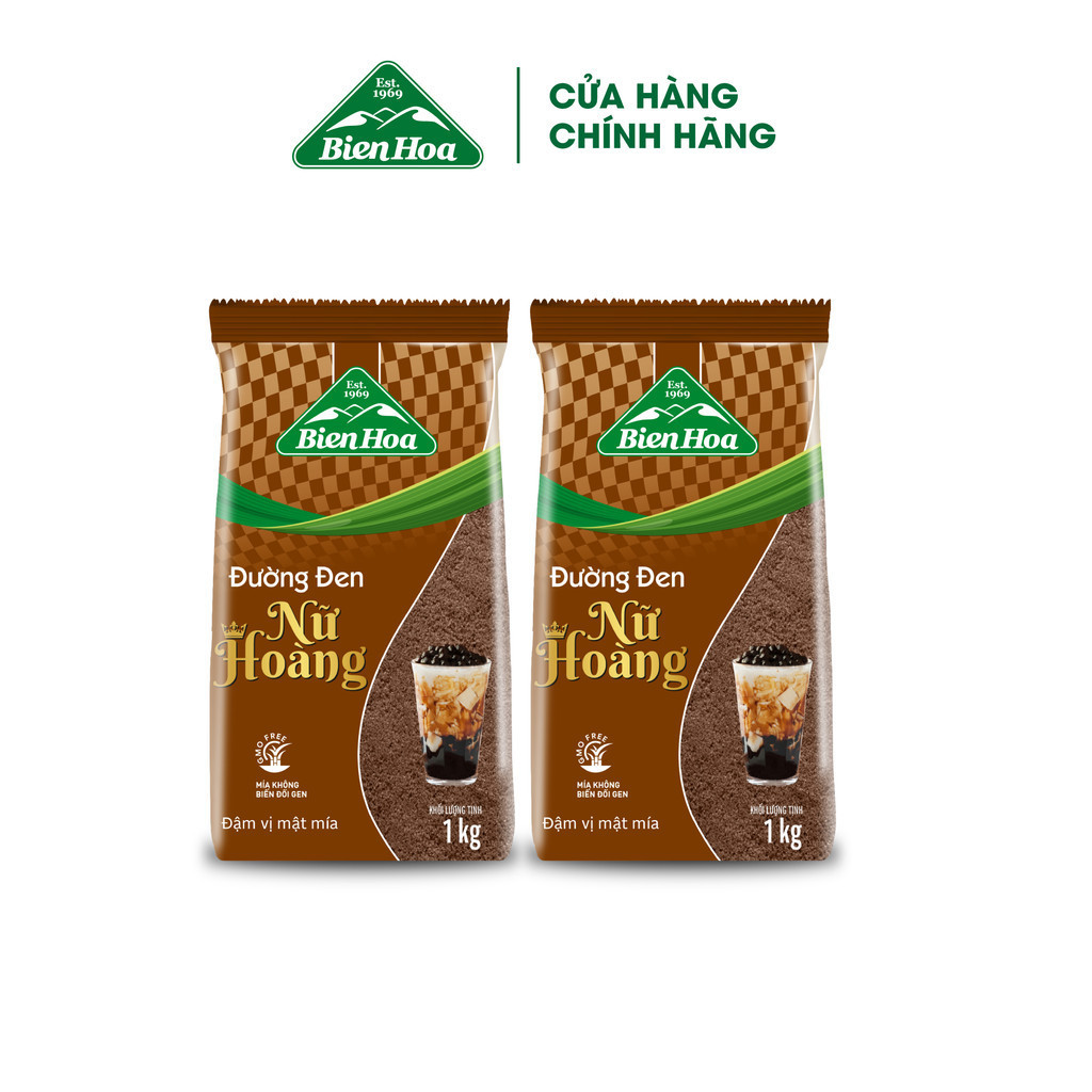Mô tả Combo 2 Túi Đường đen nữ hoàng Biên Hòa 1kg/túi - 1