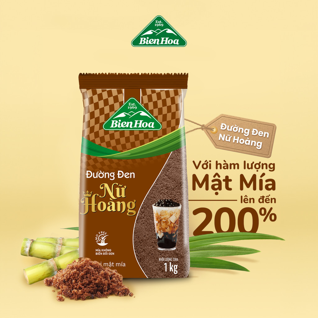 Mô tả Combo 2 Túi Đường đen nữ hoàng Biên Hòa 1kg/túi - 3